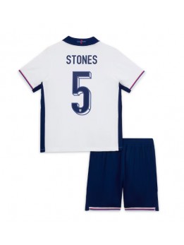 Billige England John Stones #5 Hjemmedraktsett Barn EM 2024 Kortermet (+ Korte bukser)